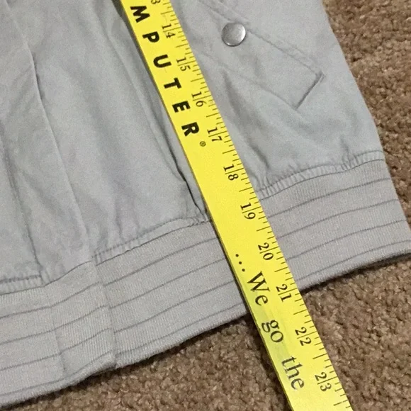 ⏰ Anthropology Tullette Khaki Bomber Jacket - Size S - Picture 10 of 12